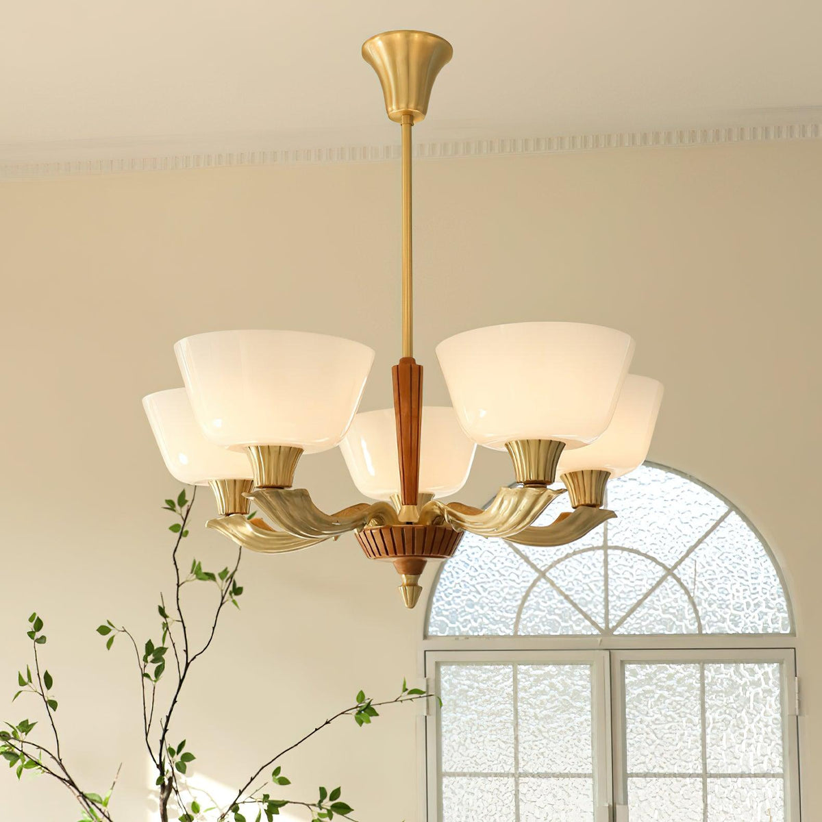 Daveneth Glass Chandelier-Moonnatur