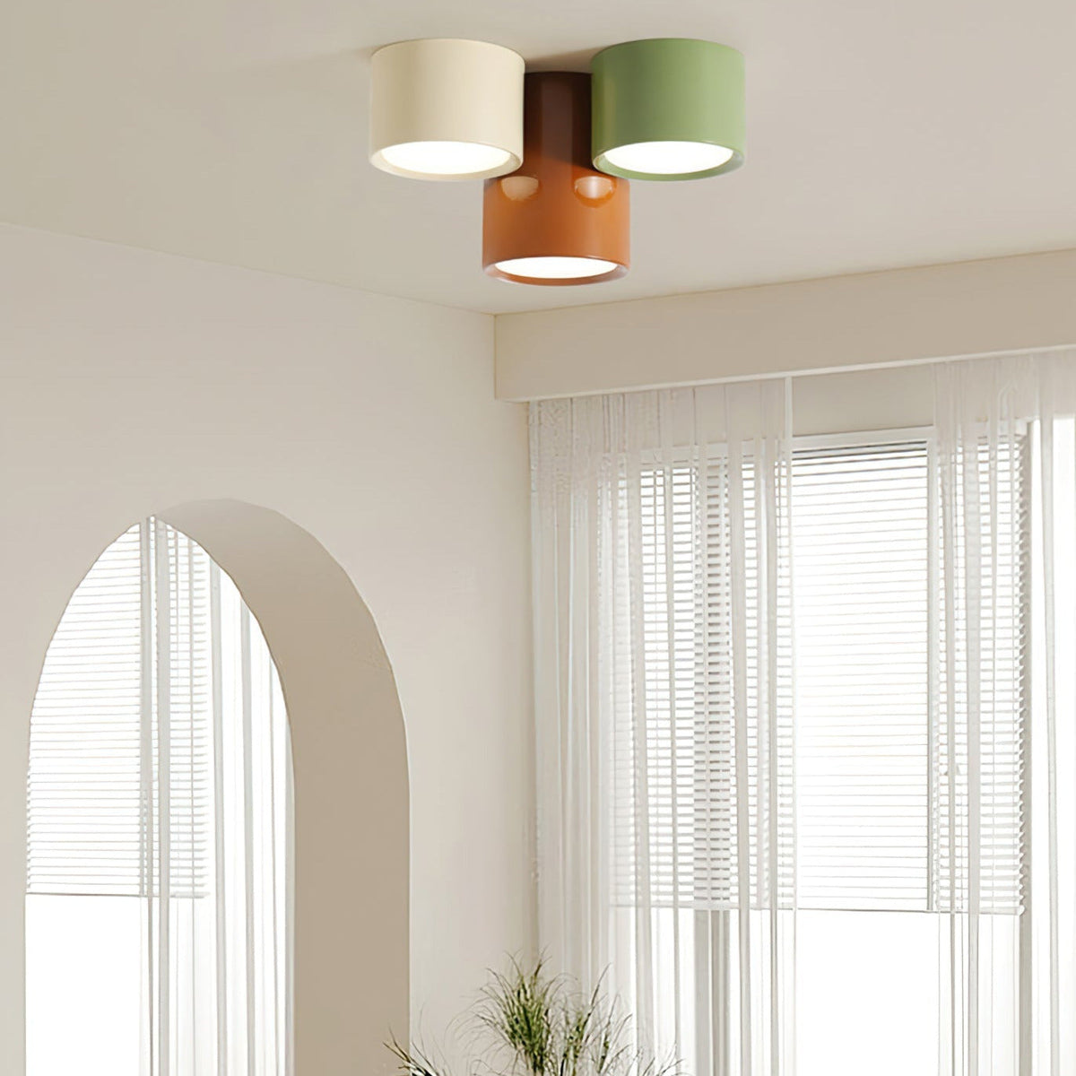 Nardenwood Acrylic Ceiling Light-Moonnatur