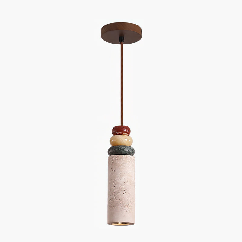 Ambelbrook Travertine Pendant Light-Moonnatur