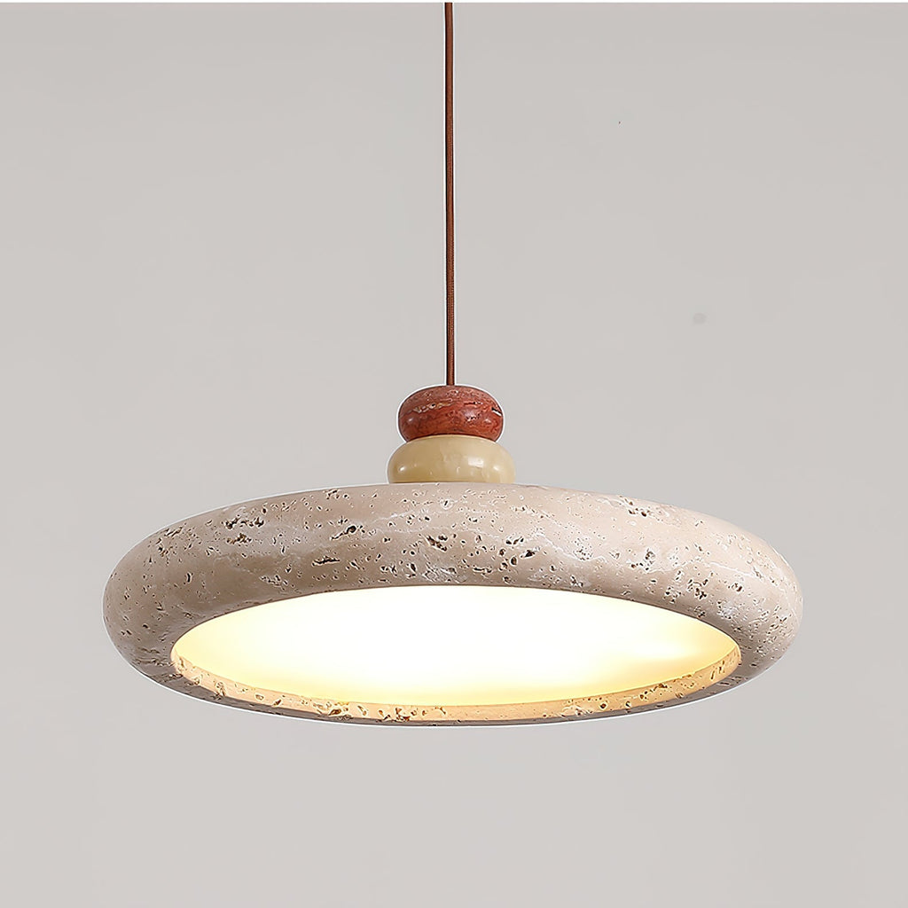 Ambelbrook Travertine Pendant Light-Moonnatur
