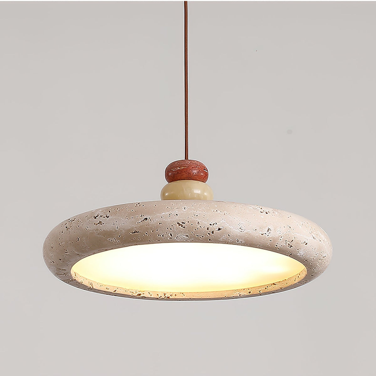 Ambelbrook Travertine Pendant Light-Moonnatur