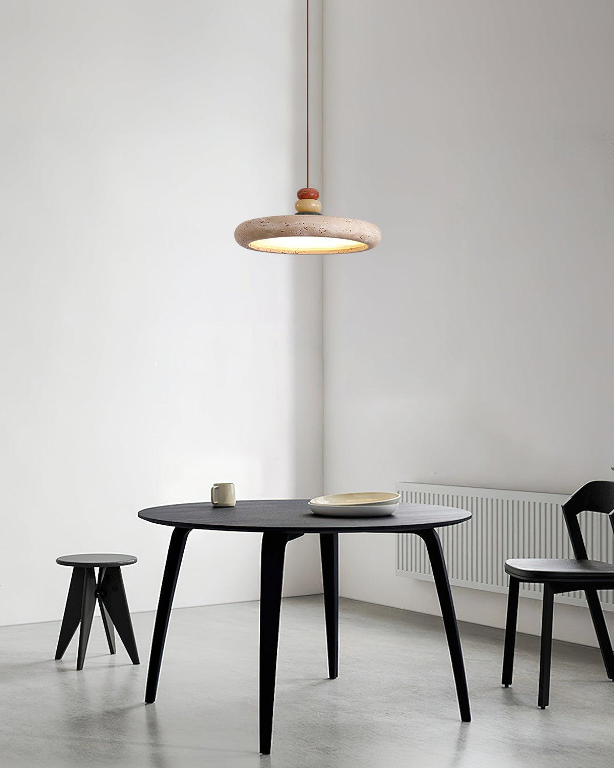 Ambelbrook Travertine Pendant Light-Moonnatur