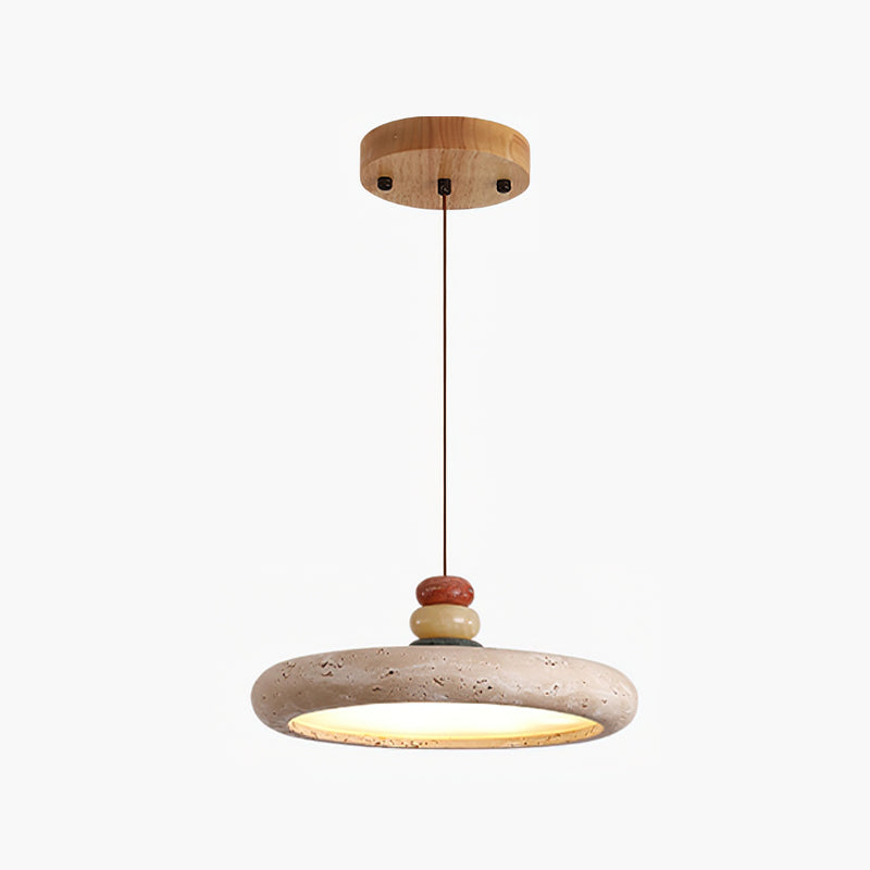 Ambelbrook Travertine Pendant Light-Moonnatur