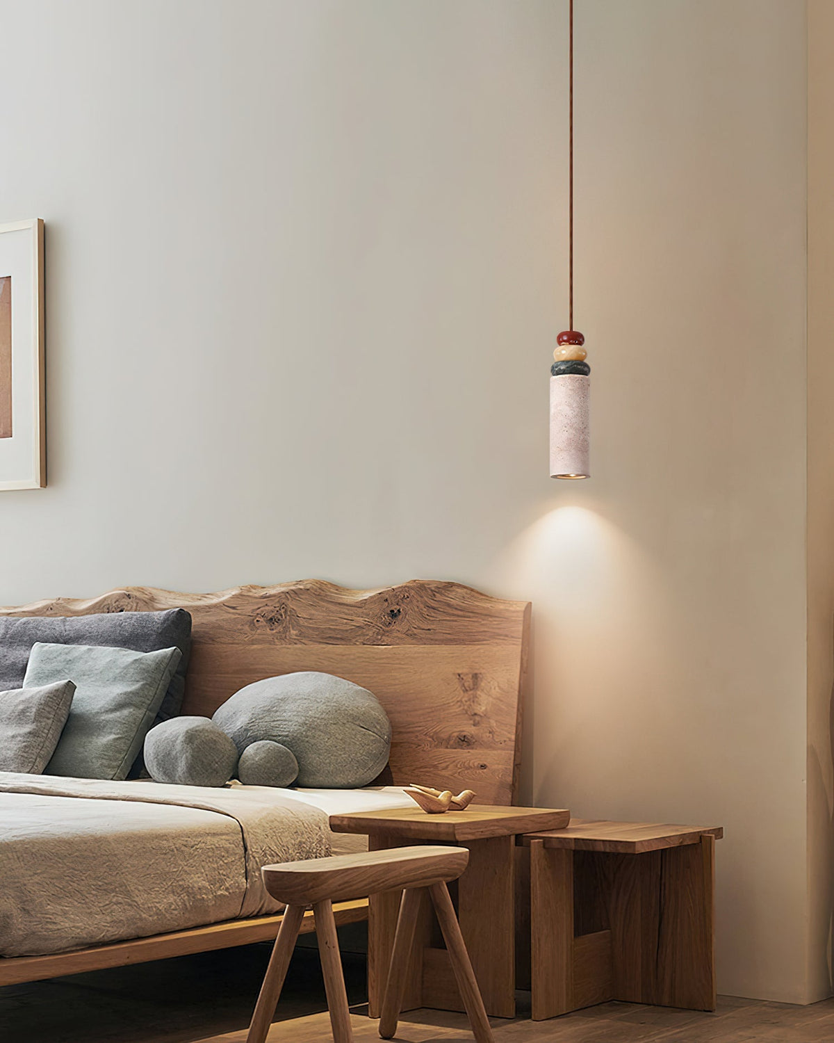 Ambelbrook Travertine Pendant Light-Moonnatur