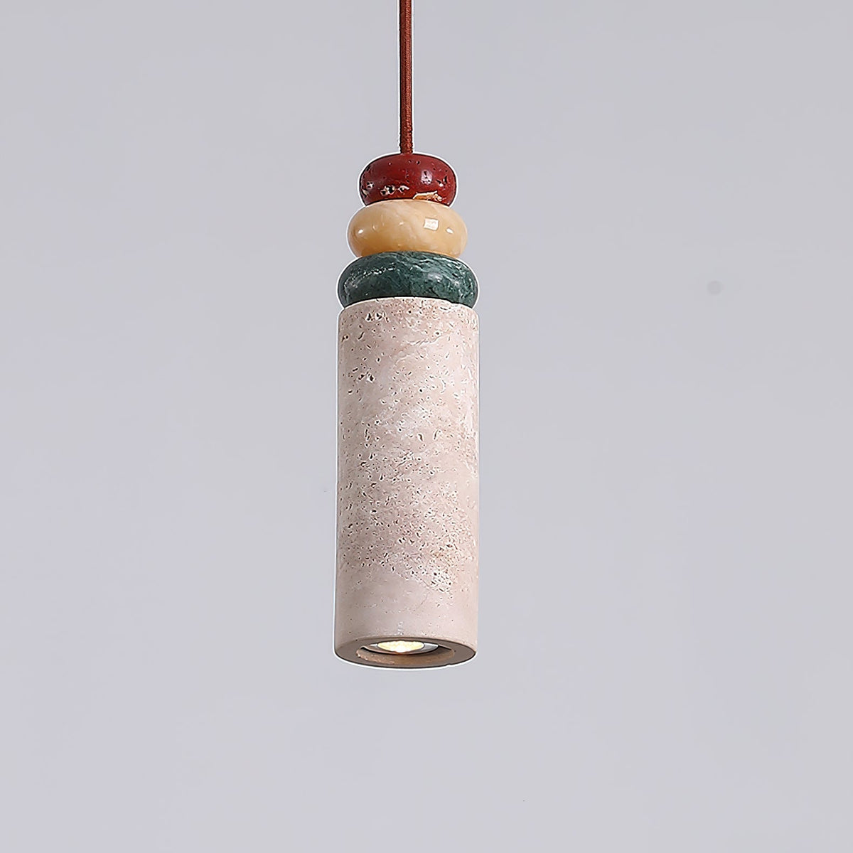 Ambelbrook Travertine Pendant Light-Moonnatur