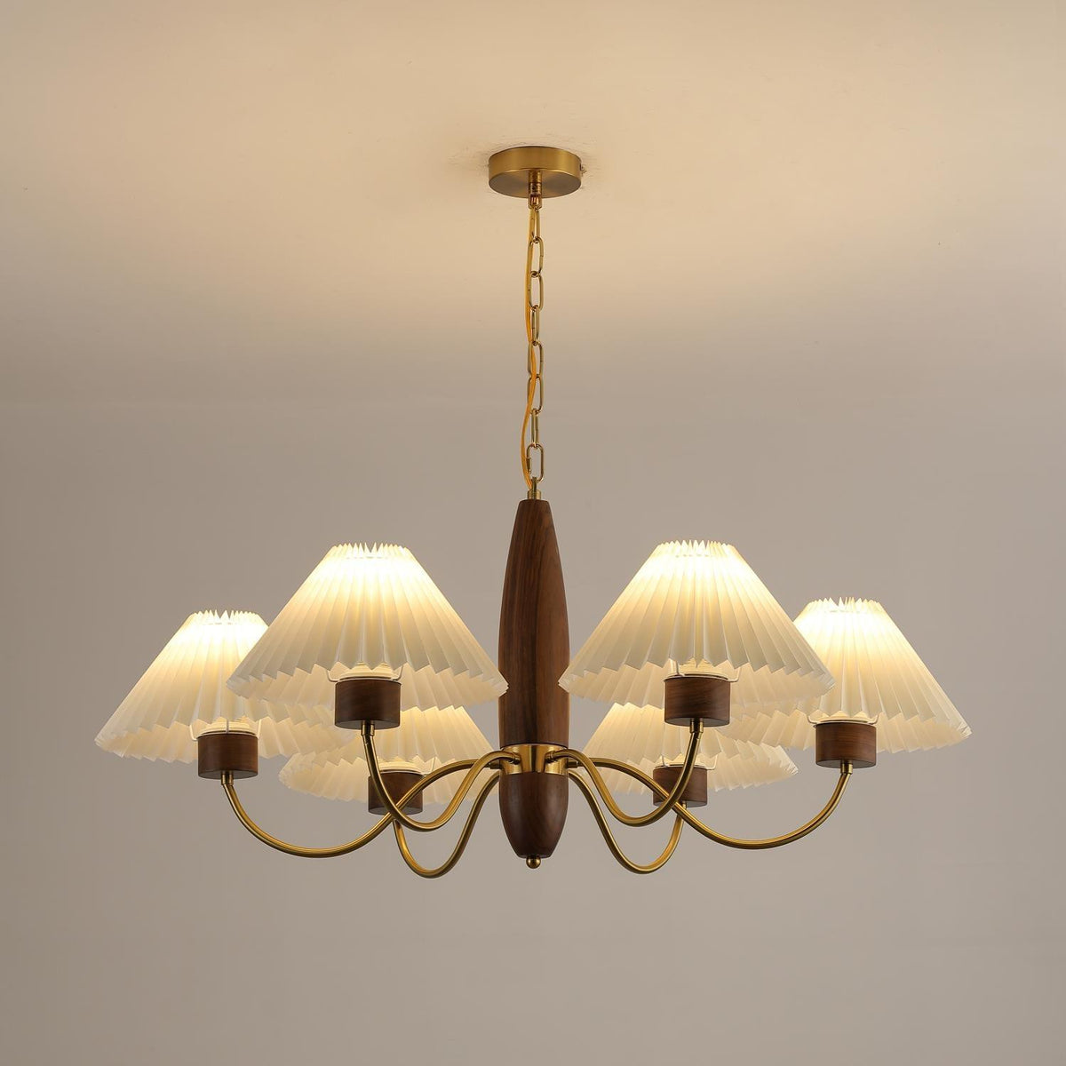 Fernella Ash Wood Chandelier-Moonnatur