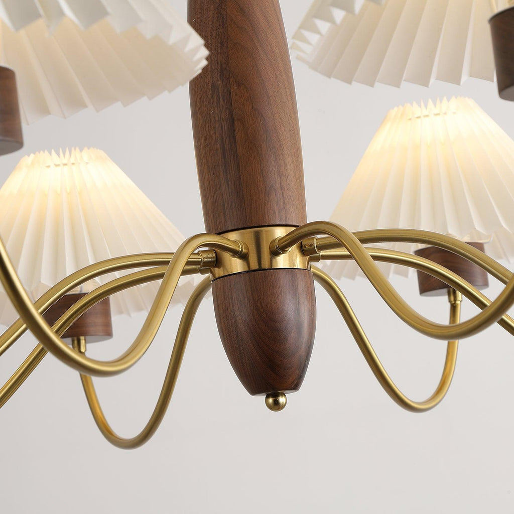 Fernella Ash Wood Chandelier-Moonnatur