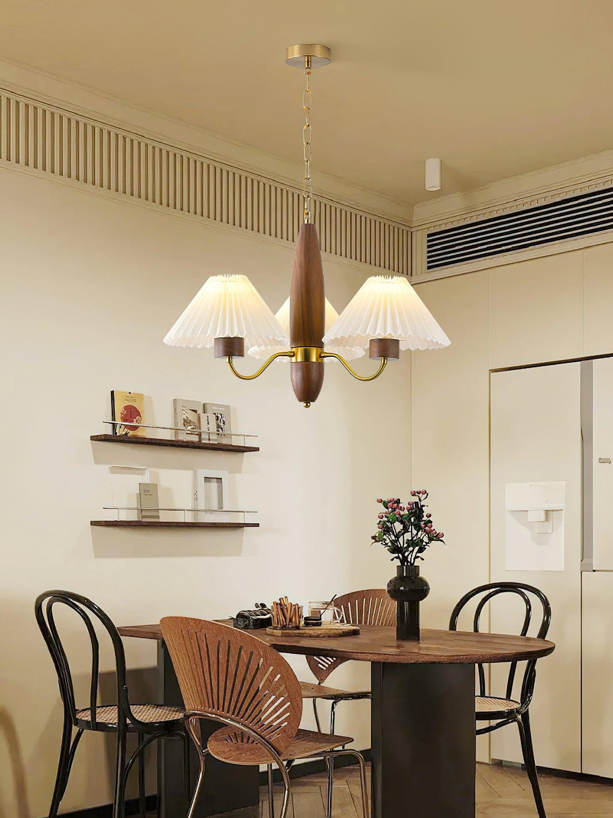 Fernella Ash Wood Chandelier-Moonnatur
