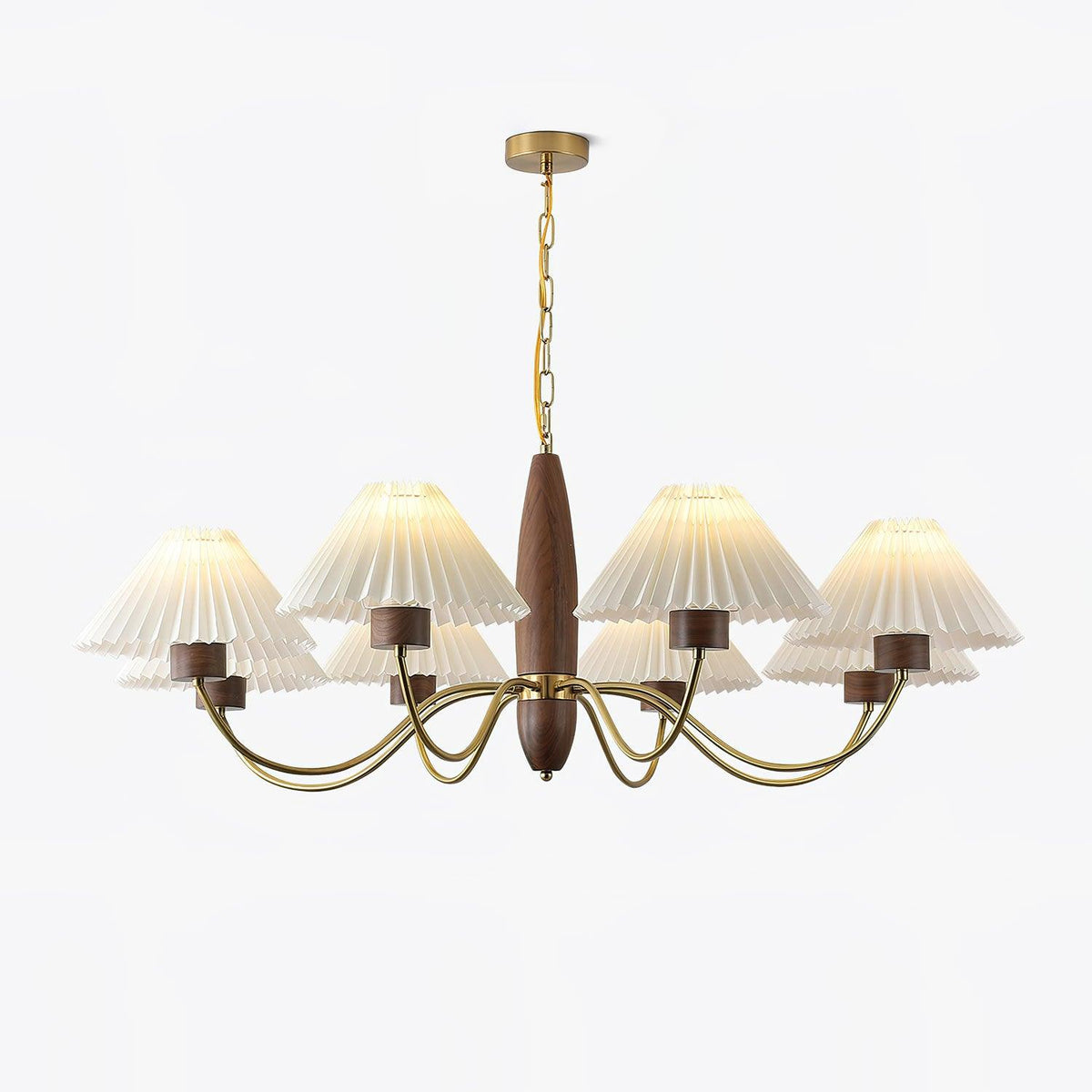 Fernella Ash Wood Chandelier-Moonnatur