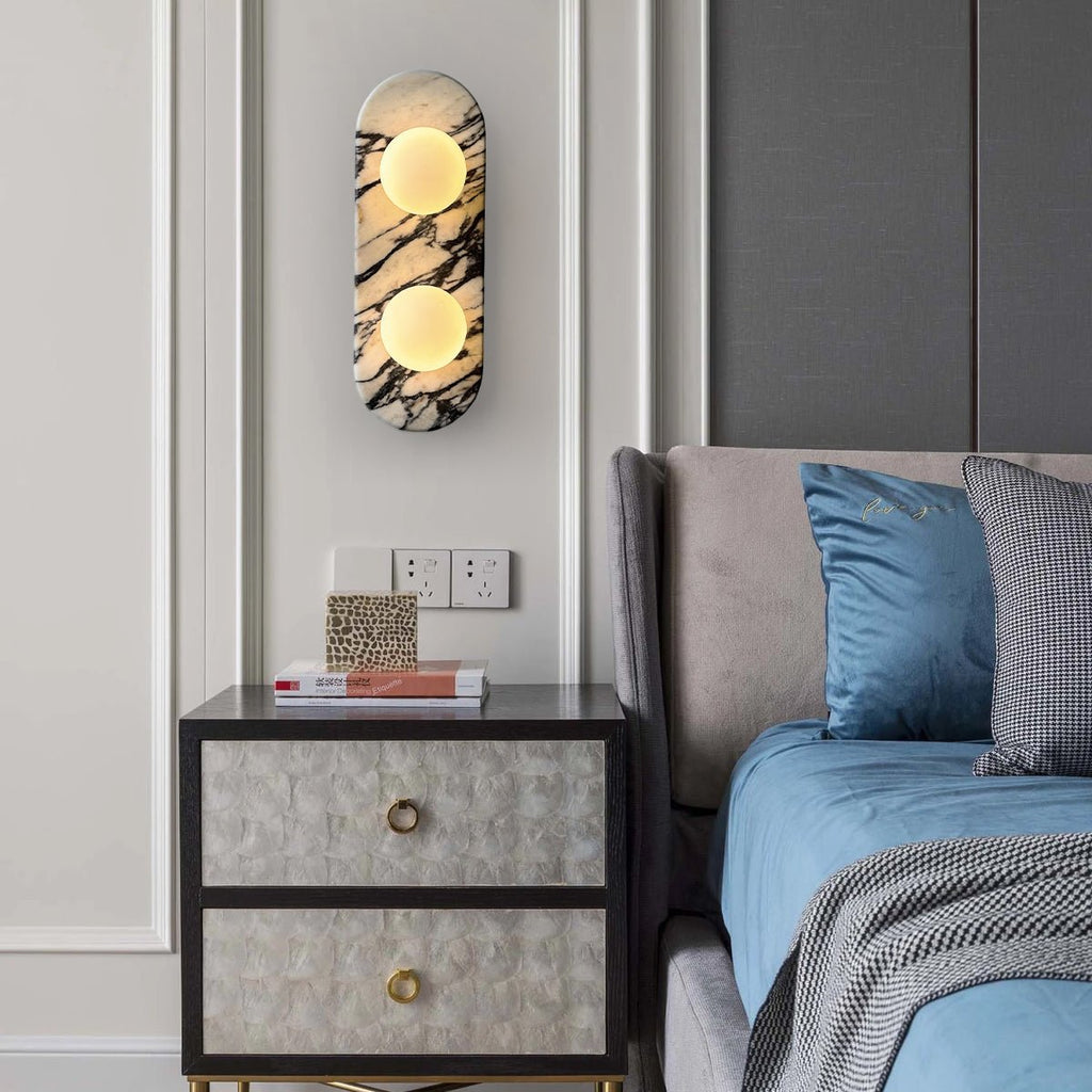Fernena Marble Wall Light-Moonnatur