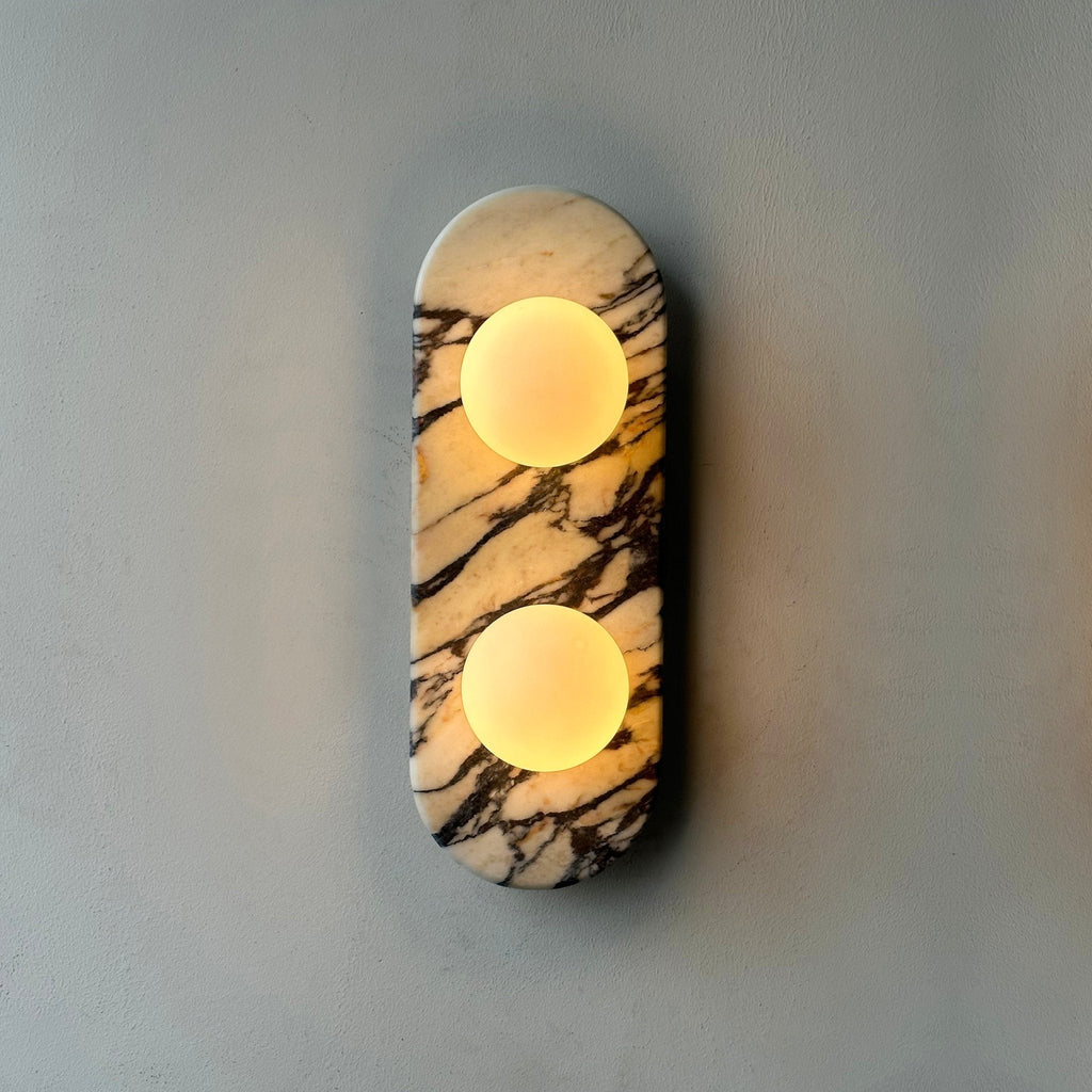 Fernena Marble Wall Light-Moonnatur