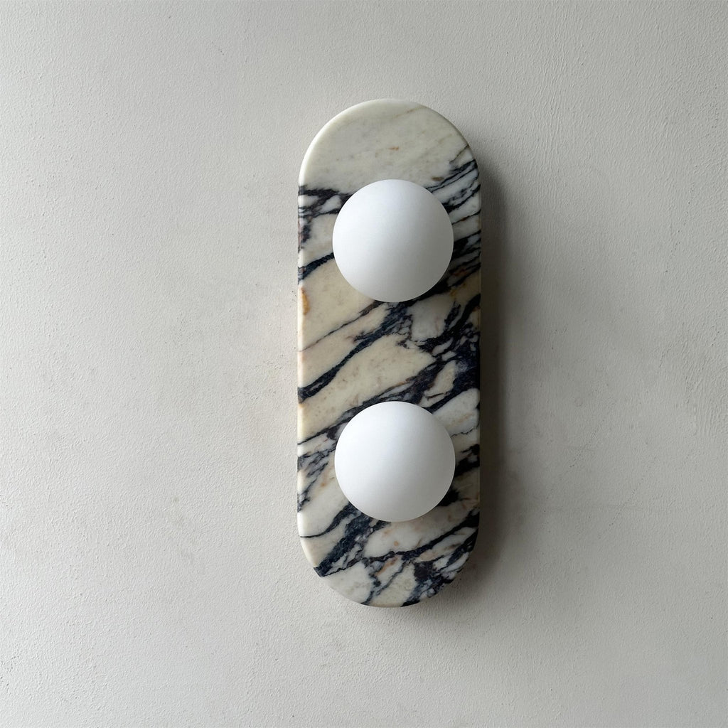 Fernena Marble Wall Light-Moonnatur