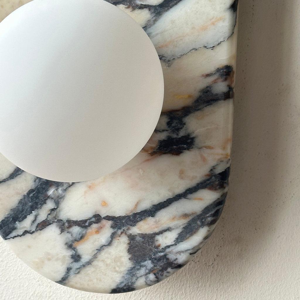 Fernena Marble Wall Light-Moonnatur