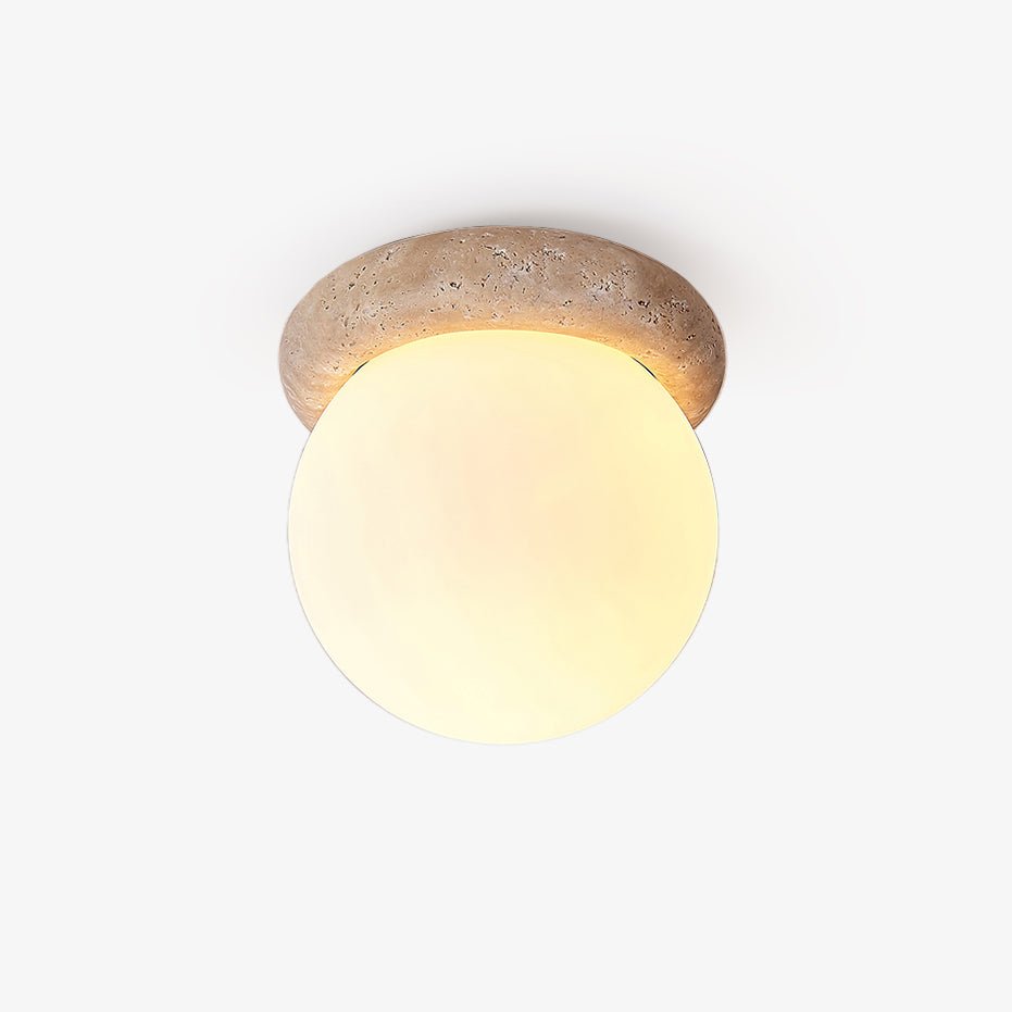 Kenrenfield Travertine Ceiling Light-Moonnatur