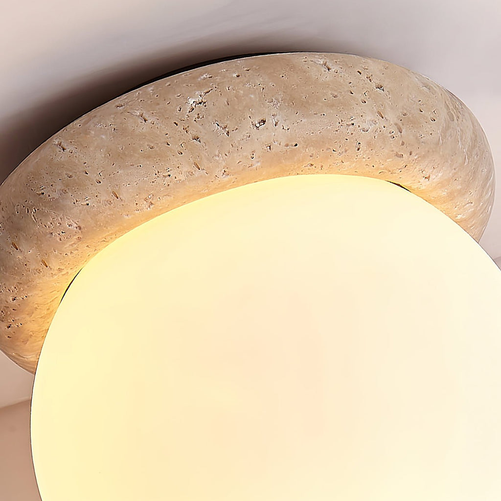 Kenrenfield Travertine Ceiling Light-Moonnatur