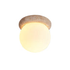 Kenrenfield Travertine Ceiling Light-Moonnatur