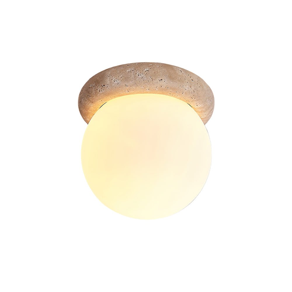 Kenrenfield Travertine Ceiling Light-Moonnatur
