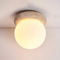 Kenrenfield Travertine Ceiling Light-Moonnatur
