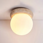 Kenrenfield Travertine Ceiling Light-Moonnatur