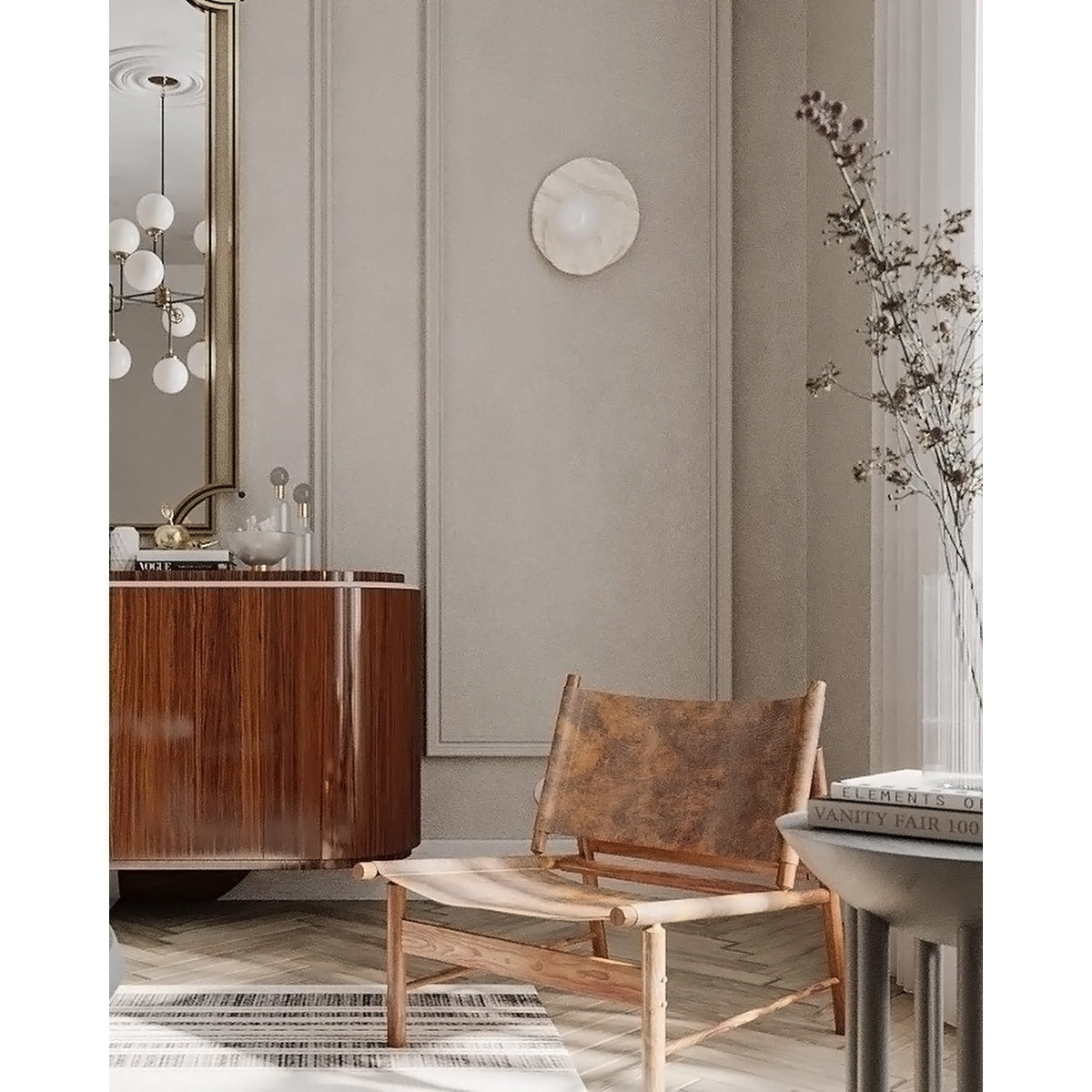 Wilvenfern Stone Wall Light-Moonnatur