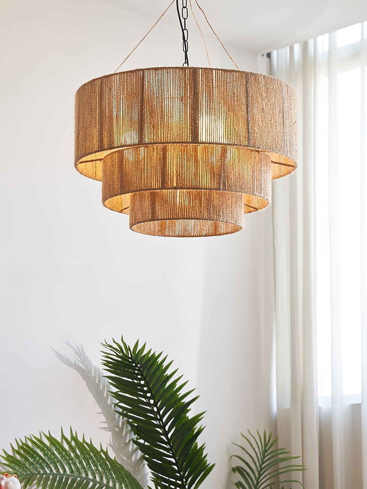 Osternina Jute Rope Pendant Light-Moonnatur