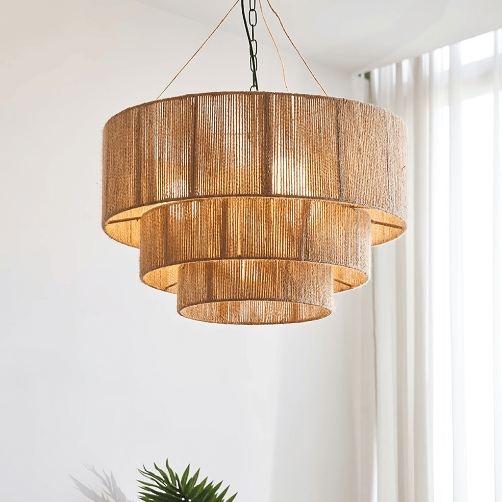 Osternina Jute Rope Pendant Light-Moonnatur