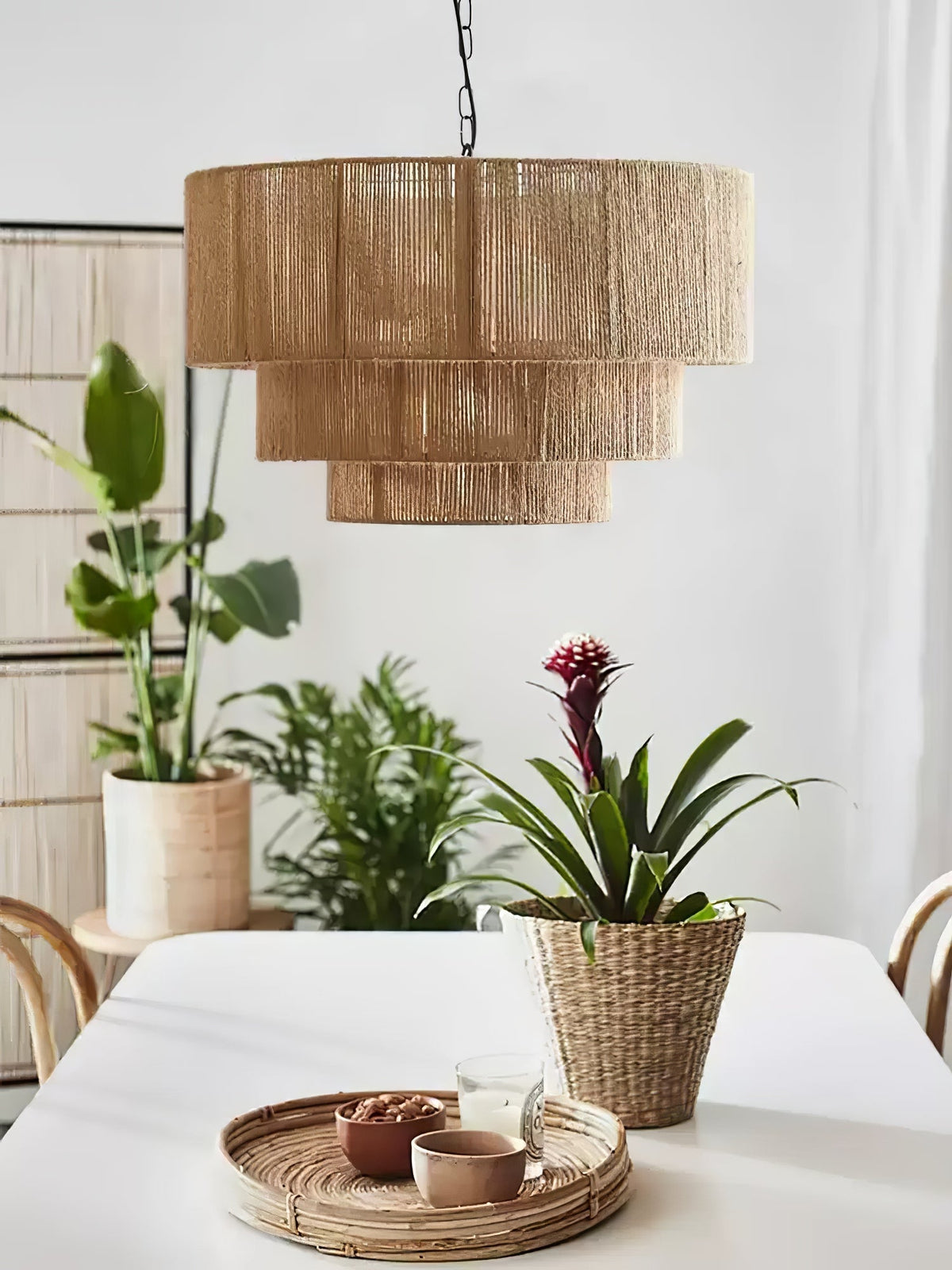 Osternina Jute Rope Pendant Light-Moonnatur