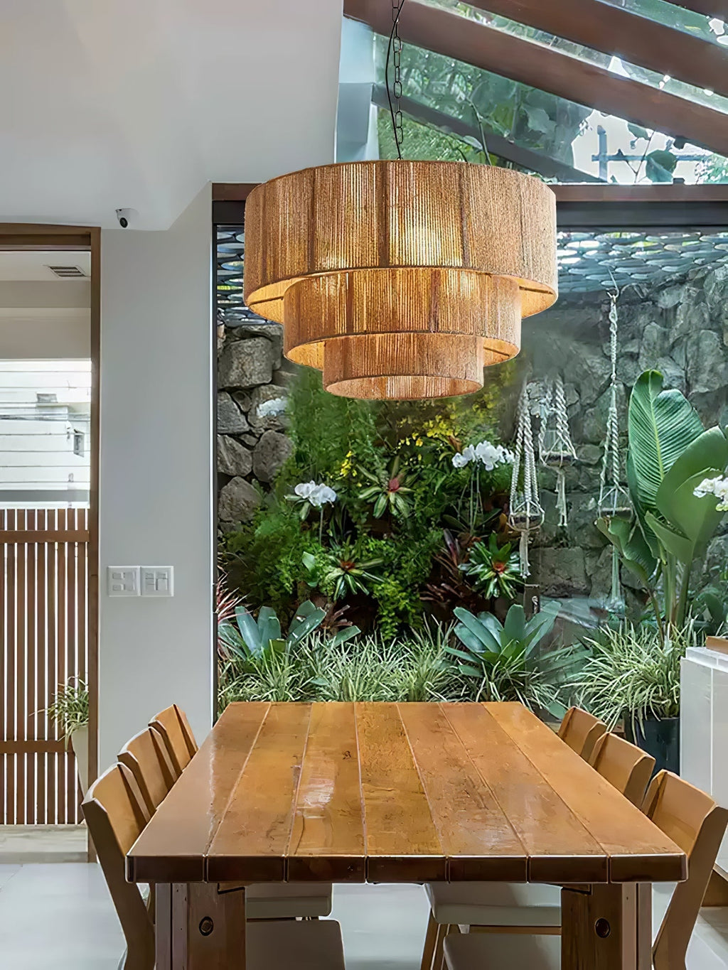 Osternina Jute Rope Pendant Light-Moonnatur