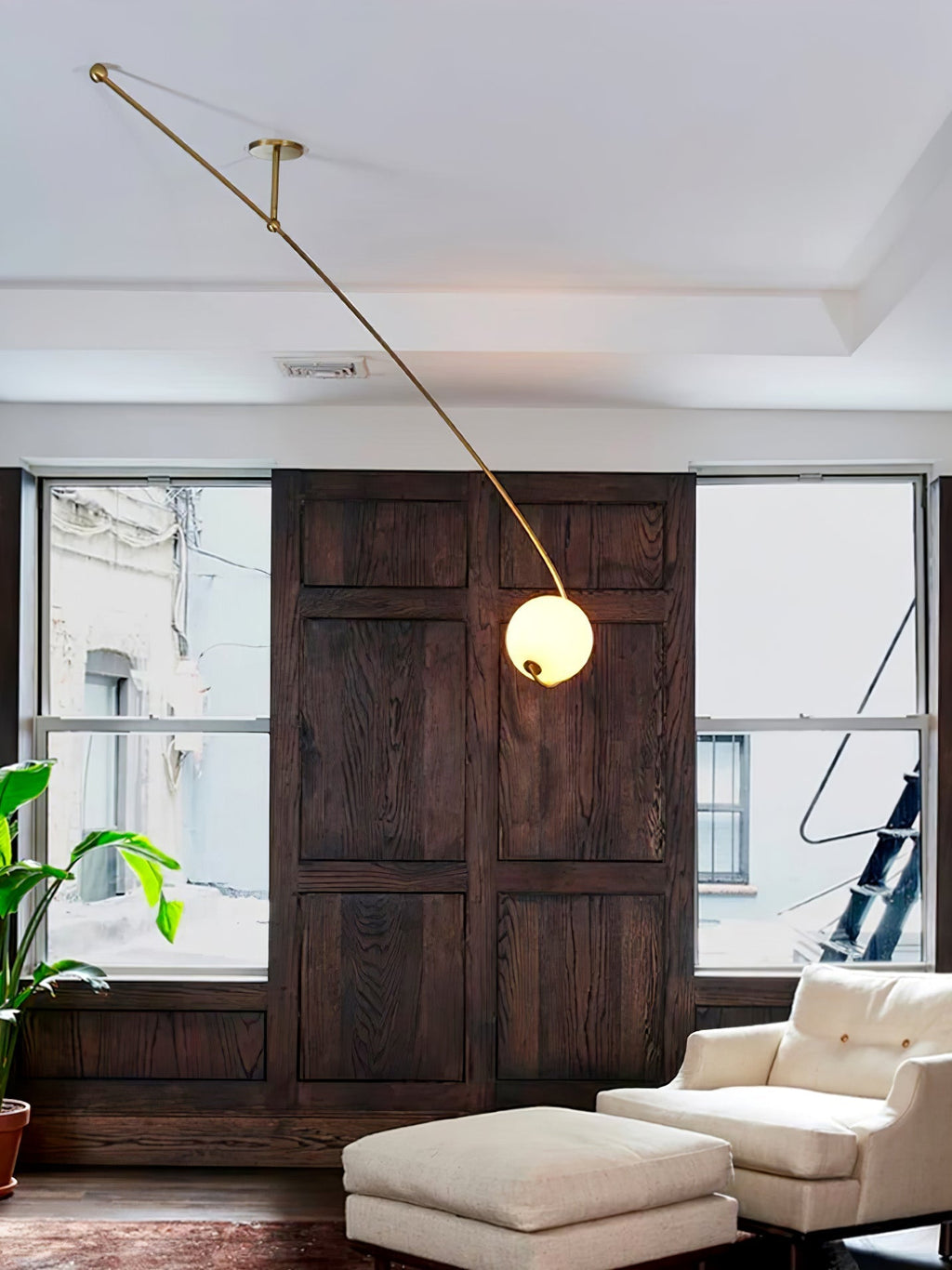 Ravelenna Glass Ceiling Light-Moonnatur