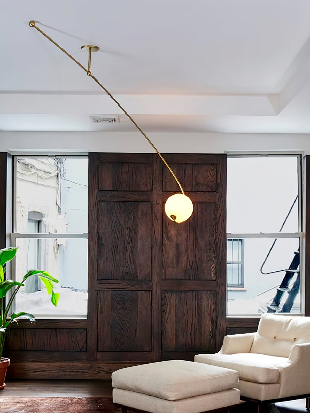 Ravelenna Glass Ceiling Light-Moonnatur