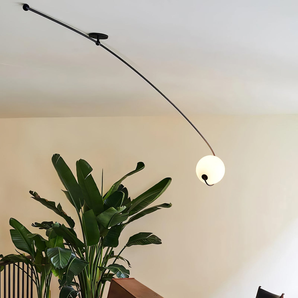 Ravelenna Glass Ceiling Light-Moonnatur