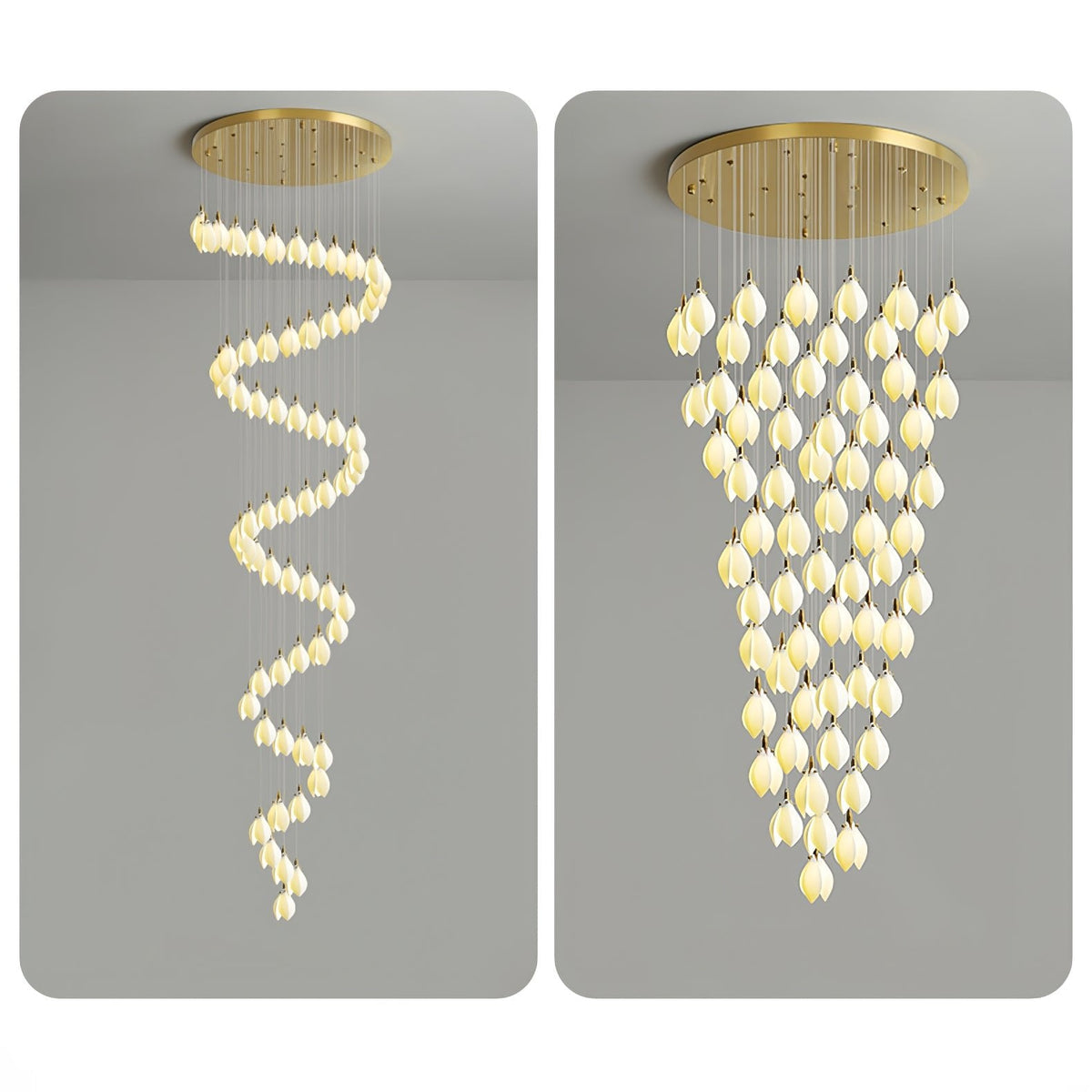 Seldenenna Ceramic Chandelier-Moonnatur
