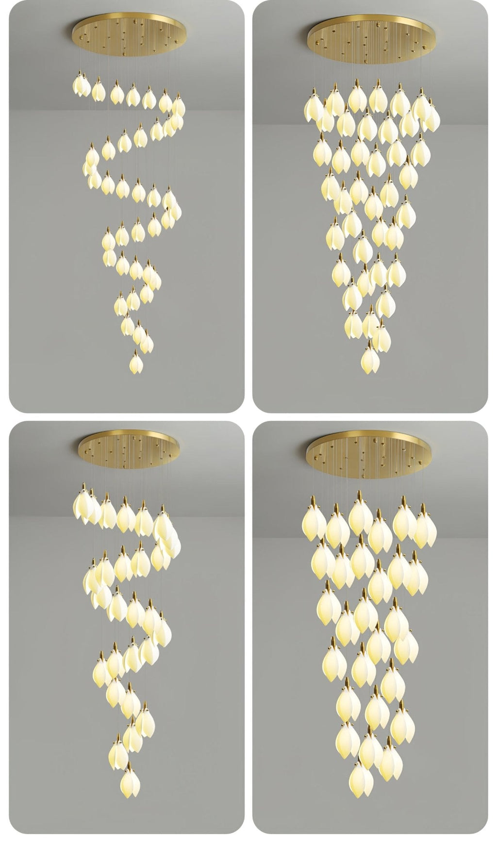 Seldenenna Ceramic Chandelier-Moonnatur
