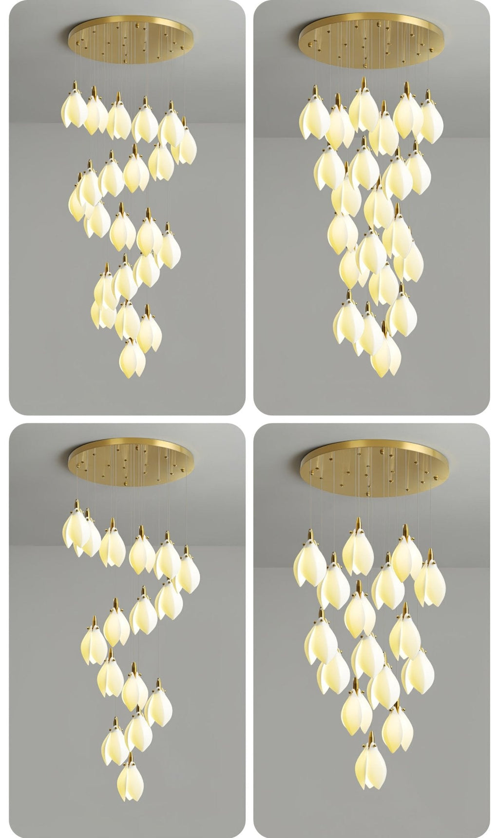 Seldenenna Ceramic Chandelier-Moonnatur