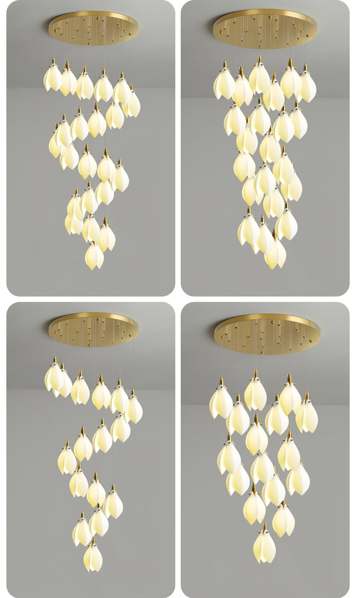 Seldenenna Ceramic Chandelier-Moonnatur