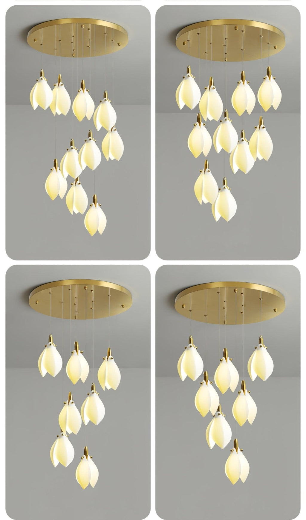 Seldenenna Ceramic Chandelier-Moonnatur