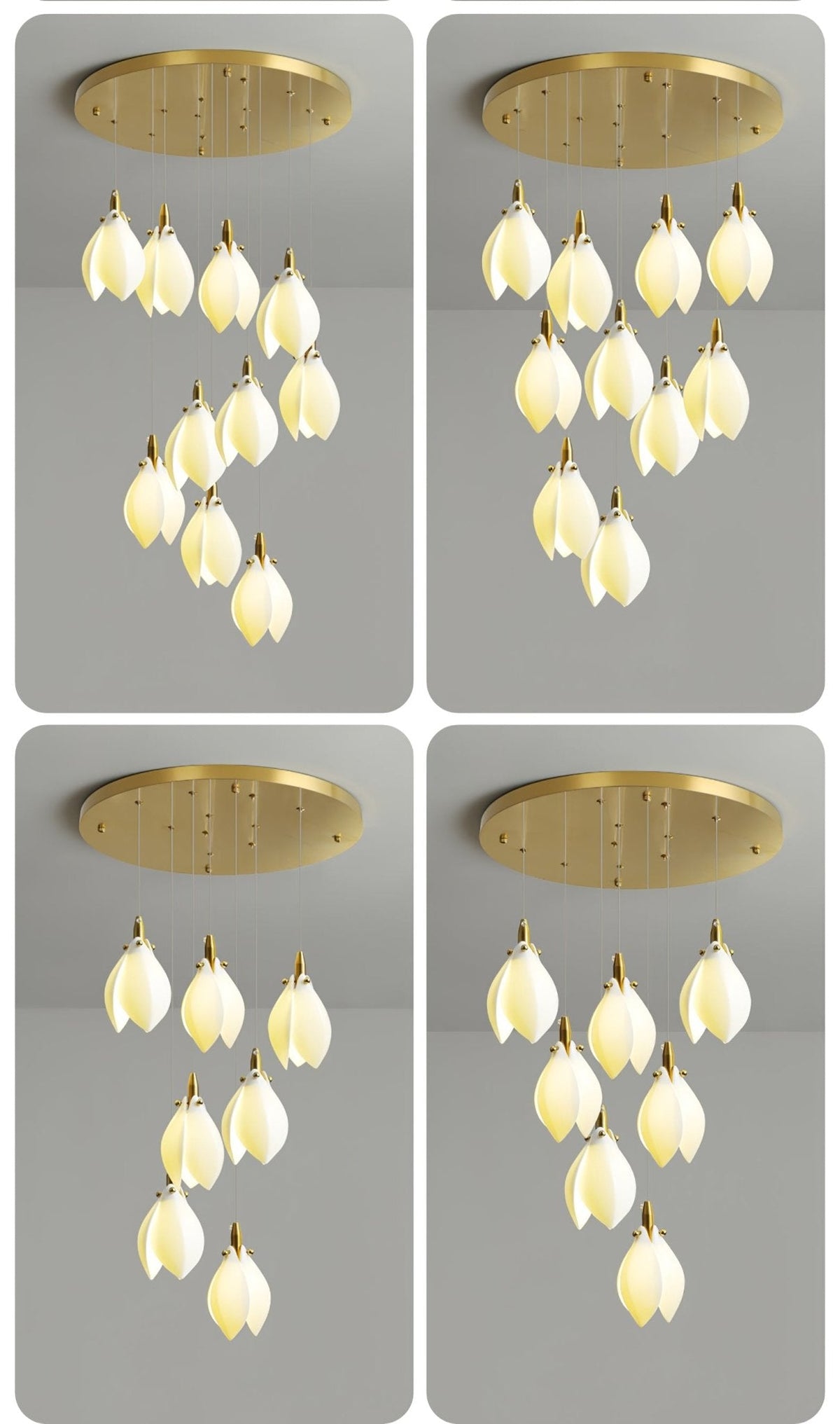Seldenenna Ceramic Chandelier-Moonnatur