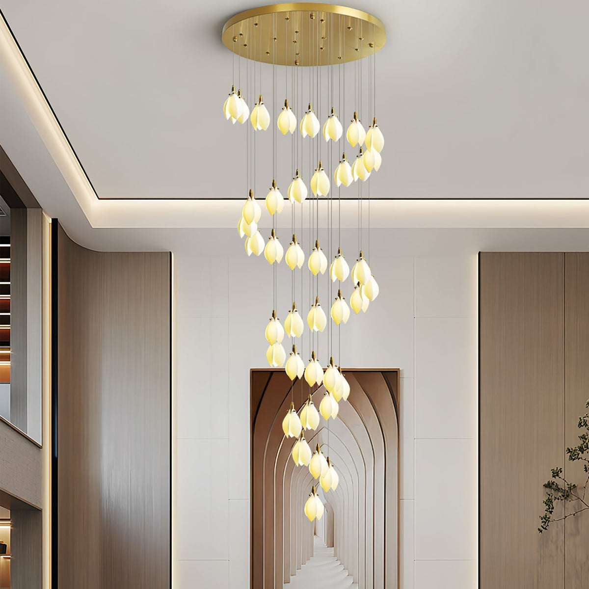 Seldenenna Ceramic Chandelier-Moonnatur