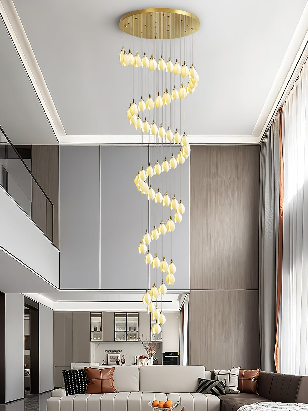 Seldenenna Ceramic Chandelier-Moonnatur
