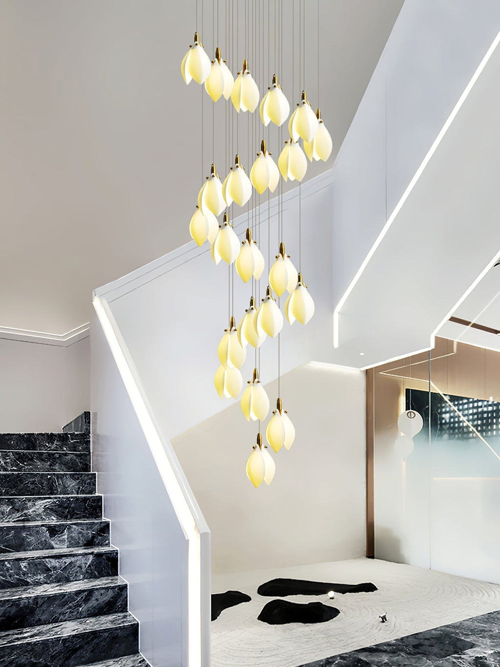 Seldenenna Ceramic Chandelier-Moonnatur