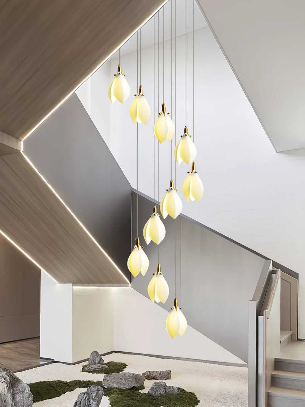 Seldenenna Ceramic Chandelier-Moonnatur