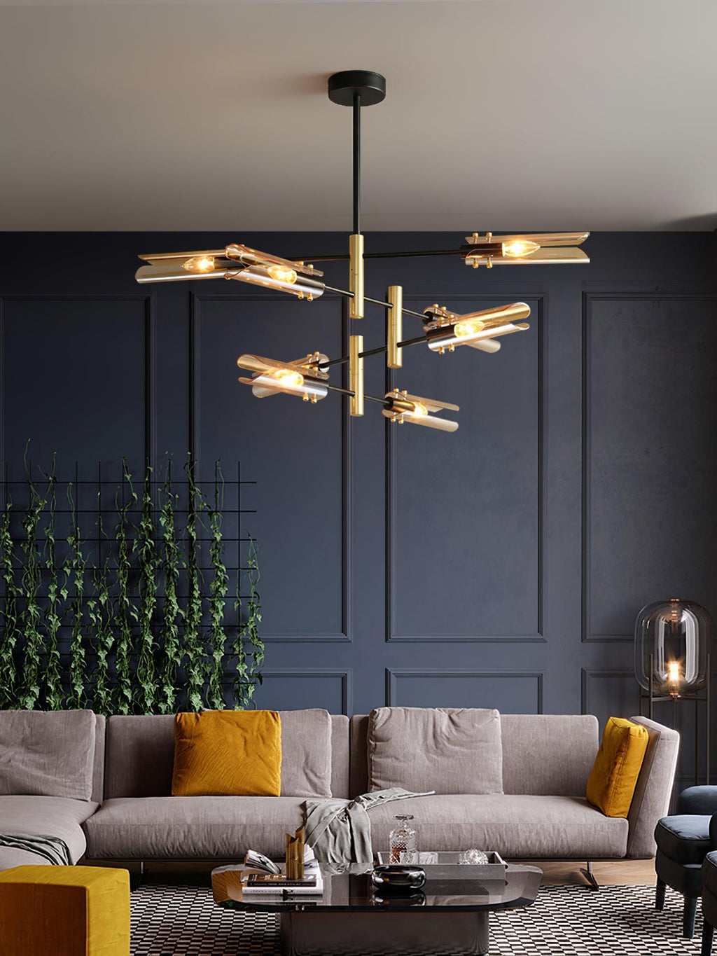 Darellith Glass Chandelier-Moonnatur