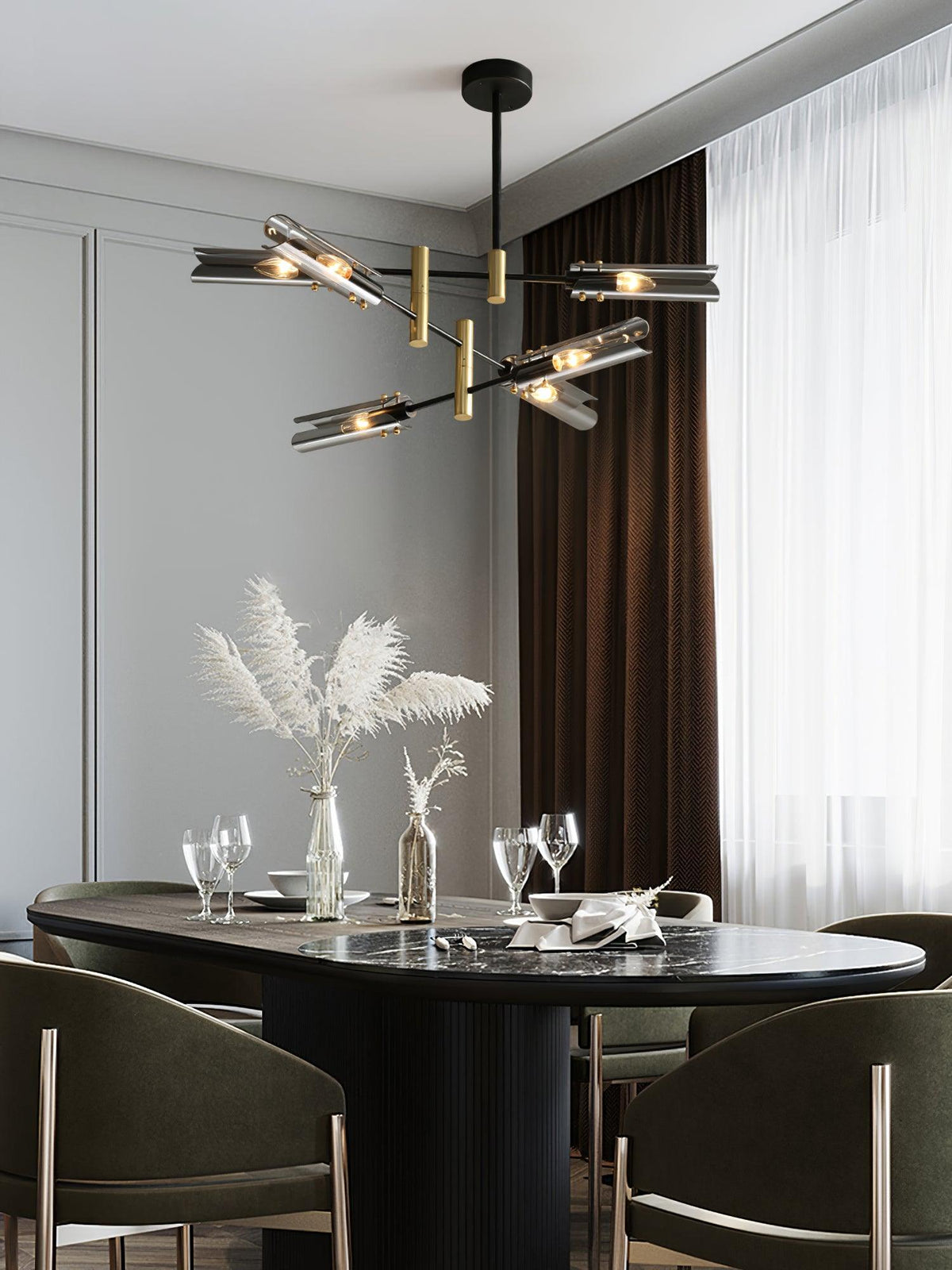 Darellith Glass Chandelier-Moonnatur
