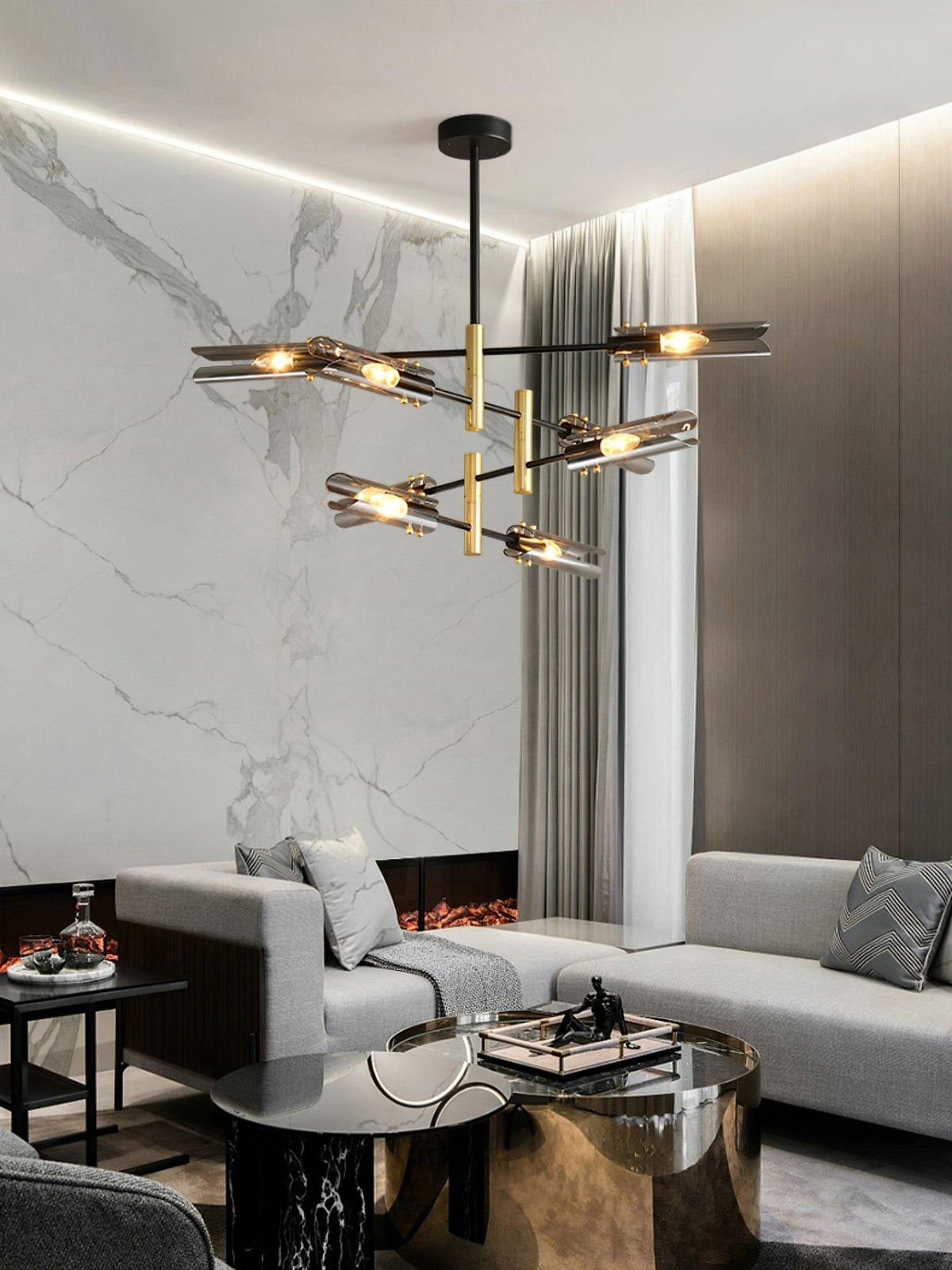 Darellith Glass Chandelier-Moonnatur