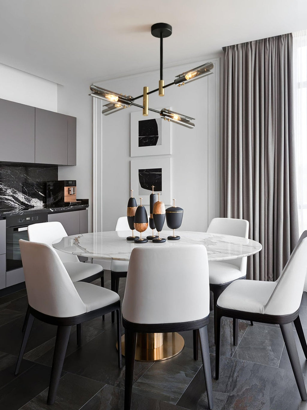 Darellith Glass Chandelier-Moonnatur
