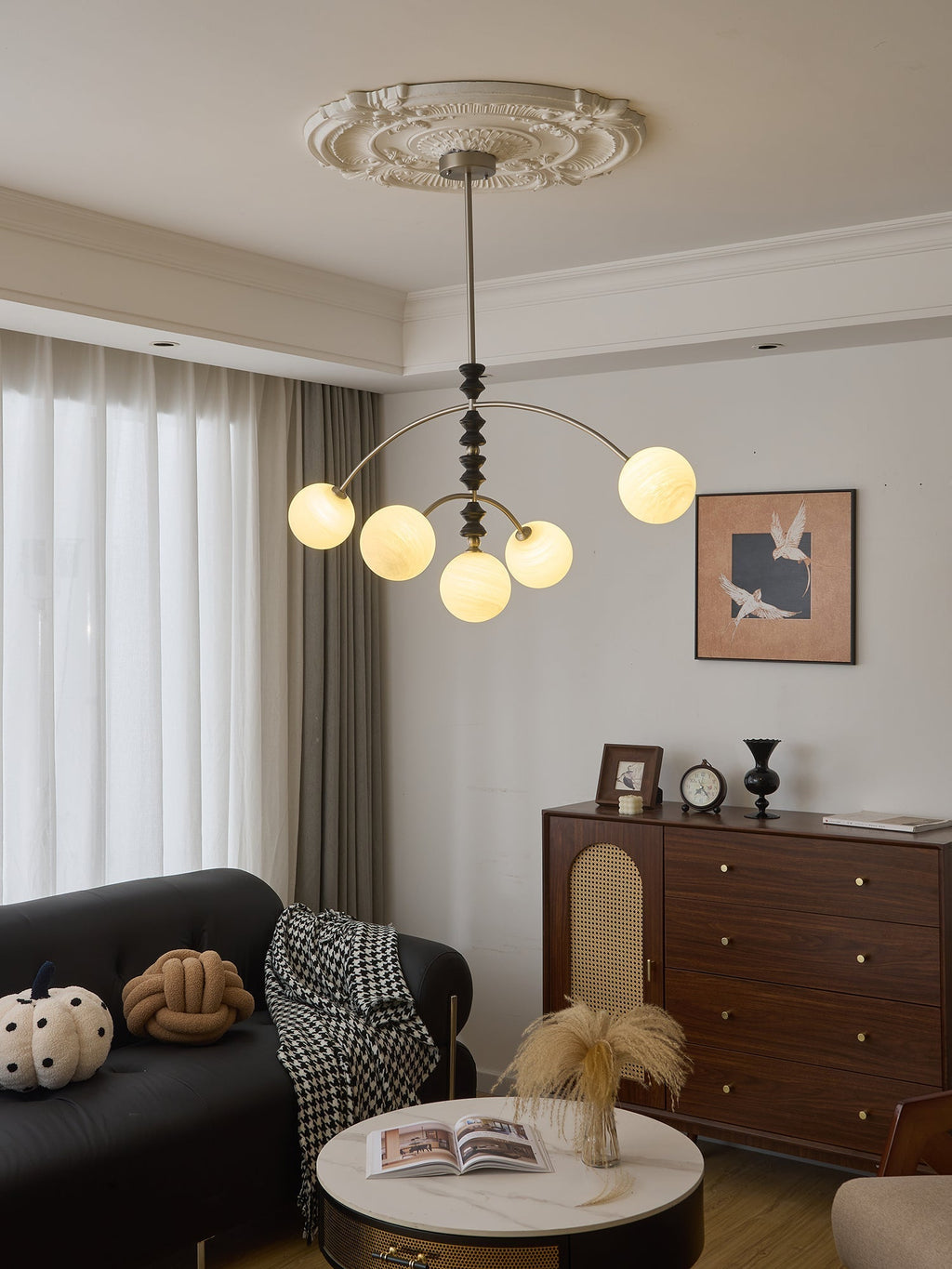 Renora Wood Chandelier-Moonnatur