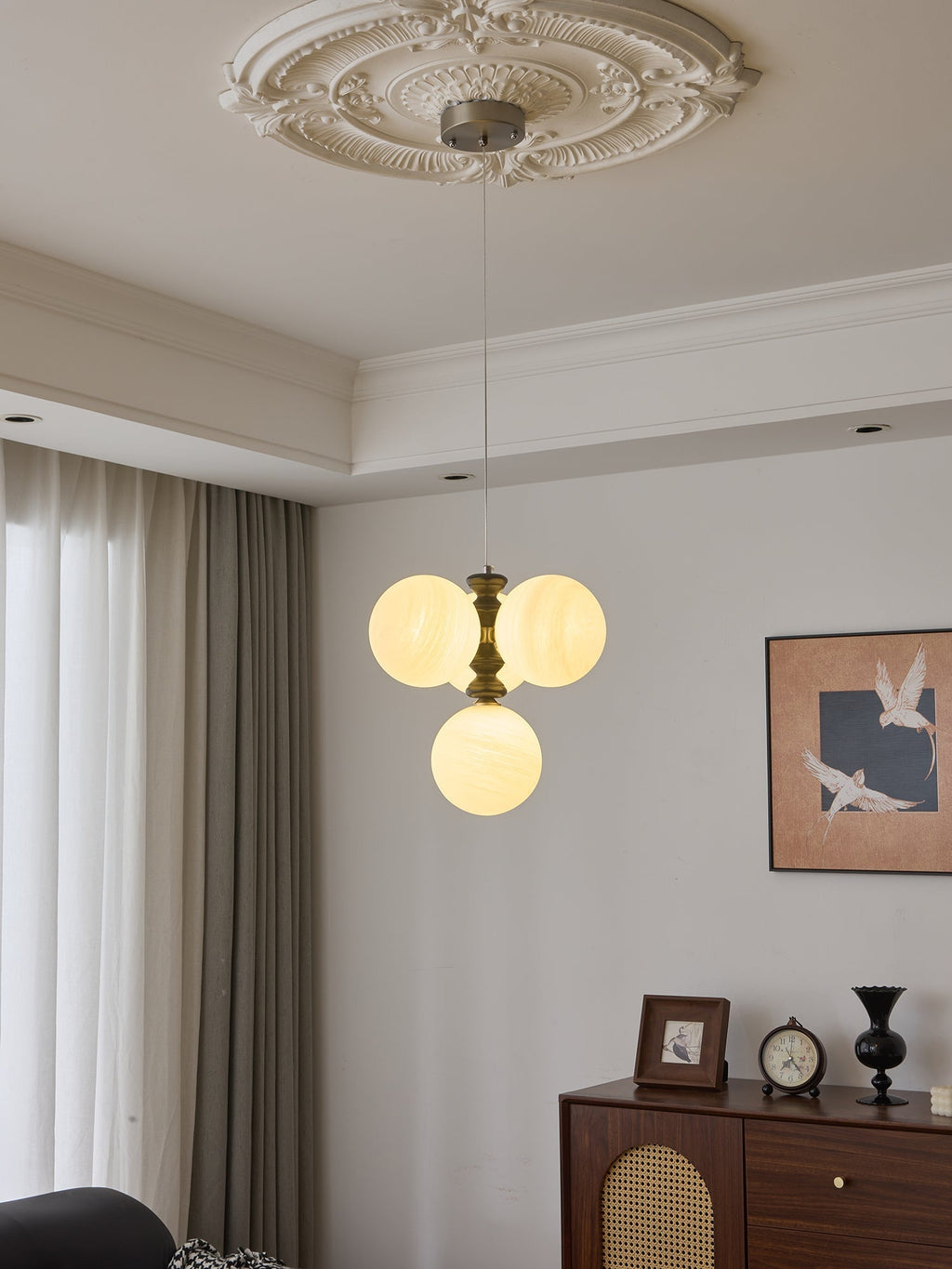 Renora Wood Chandelier-Moonnatur