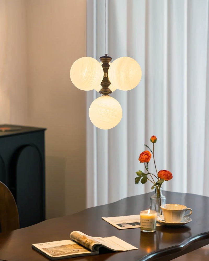 Renora Wood Chandelier-Moonnatur