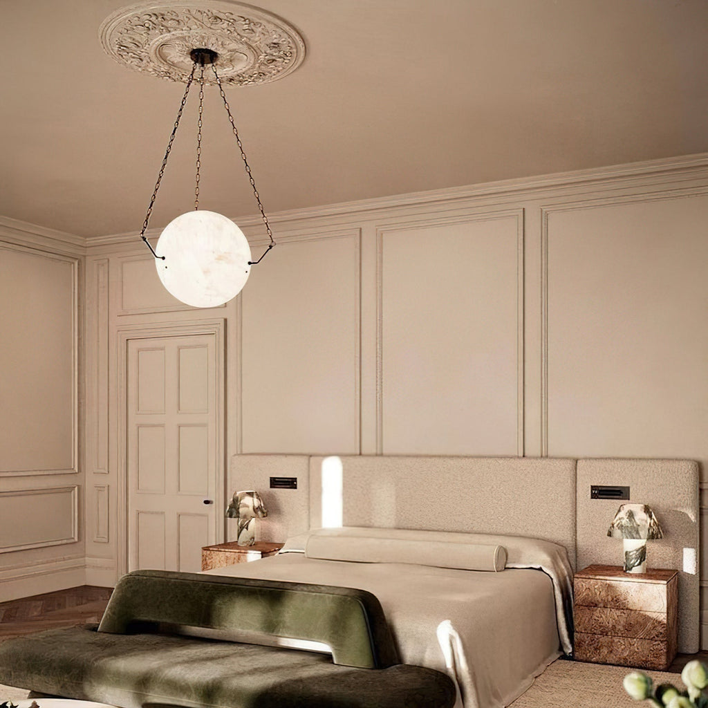 Weldenheath Alabaster Pendant Light-Moonnatur