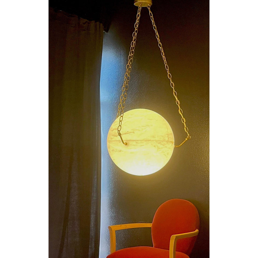 Weldenheath Alabaster Pendant Light-Moonnatur